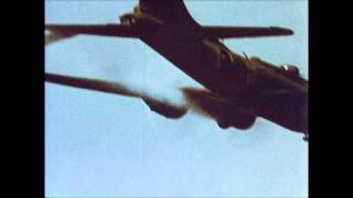 B17 Flying Fortress Attacked by Me109s [upl. by Esten]