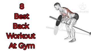 8 Best Back Workout At Gym l Mohit Fitness [upl. by Glennie]