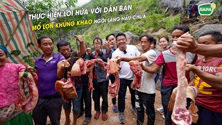 SAPA TV  ĐẠI TIỆC LỢN KHỦNG KHAO BÀ CON TRÊN ĐỈNH HẤU CHUA HÀ GIANG [upl. by Esnahc889]