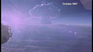 Russia releases secret footage of 1961 Tsar Bomba hydrogen blast  REUTERS [upl. by Arimat]