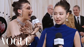 Jennie on Her Getting Ready Playlist for the Met Gala  Met Gala 2024 With Emma Chamberlain [upl. by Neetsirhc]