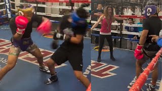 Curmel Moton gets KICKED OUT of Sparring for PUNISHING his opponent • Floyd Mayweather Prodigy [upl. by Ashman]