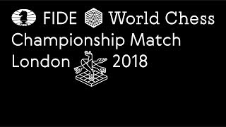 World Chess Championship London 2018 day 1 first moves [upl. by Nuahsed]