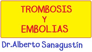 TROMBOSIS y EMBOLIA ¿Qué son vascular [upl. by Anen]