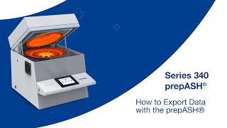 How to Export Data on the prepASH® series 340 [upl. by Anailuj]