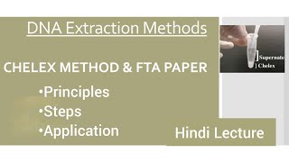 Chelex 100 DNA Extraction and FTA Paper MethodDNA Extraction Methods [upl. by Grizel]