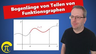 Bogenlänge bei Funktionen  Berechnung mit Integralen [upl. by Jacquie]