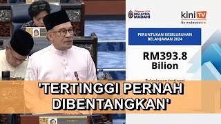 Belanjawan 2024 peruntuk RM3938 bilion tertinggi pernah dibentang [upl. by Brandyn]