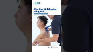 Shoulder Mobilisation Technique Using a Belt shoulderpain manualtherapy [upl. by Onia13]