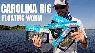 How to Rig and Fish a Carolina Rig for Bass  Floating Worm [upl. by Chen502]