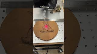 CO2 laser marking engraving cutting machine wood marking [upl. by Atsirhcal]