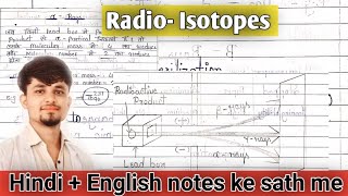 Radioisotopes  Radioactive products  use of Radioisotopes in Hindi  Rutherford atomic models [upl. by Hannus]