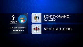 Eccellenza Abruzzo 3° giornata  Pontevomano  Spoltore 21 [upl. by Nosdrahcir]