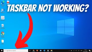 SOLVED How To Fix Taskbar Not Working in Windows 10 [upl. by Elmer]