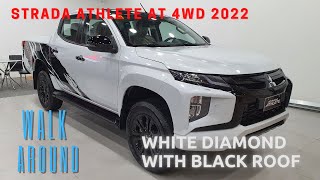 2022 Mitsubishi Strada Athlete AT 4X4 White Diamond with Black Roof [upl. by Bassett]