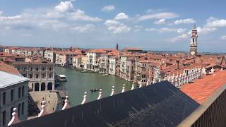 Venice view from Rooftop Terrace  T Fondaco dei Tedeschi  HD [upl. by Wildermuth]