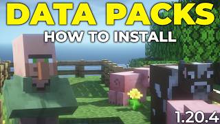 How To Download amp Install Data Packs in Minecraft 1204 [upl. by Anaihs513]