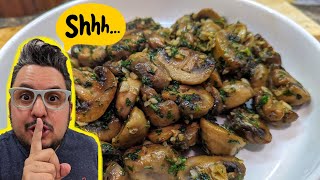 This is my secret sauteed garlic mushroom recipe Its so addictive [upl. by Eidok]