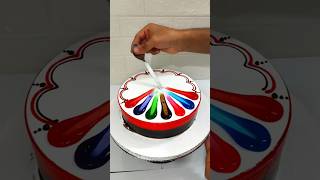 Multi Colour Chocolate Cake Decorating New Cake video shorts short trending viralvideo funny [upl. by Roswell]