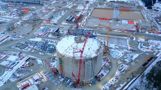 LNG construction progress Early December 2022 DJI Mini 3 Pro [upl. by Eissirk851]