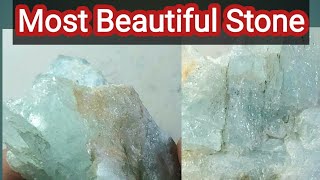 Aquamarine Rough Stone  Natural Gemstone  Un Cut Aquamarine Dtone [upl. by Affer]