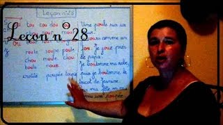 COMMENT LIRE VITE ET BIEN LE SON OU Leçon n°28 LEARNING FRENCH PRONUNCIATION [upl. by Faubion]