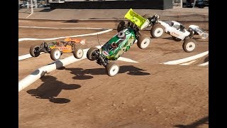 ELECTRIC RC BUGGY RACING 18 SCALE  MAIN FINAL [upl. by Aydni]