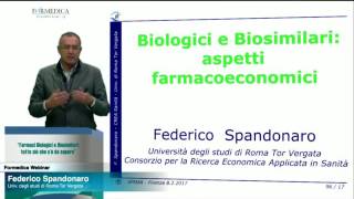 Biologici e Biosimilari la voce del farmacoeconomista [upl. by Saimerej]