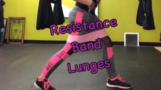 Resistance Band Lunge Step By Step Guide  TnT Body Hip Circle Band [upl. by Ravel]