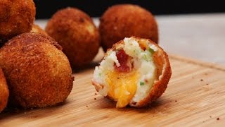 How to make Potato ballsFRIED POTATO BALLS Easy Homemade potato nuggets COOKING WITH HADIQA [upl. by Garlanda793]