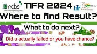 TIFR 2024 RESULT Where it published what we do if I am not qualified Opportunities after TIFR24 [upl. by Olympias]