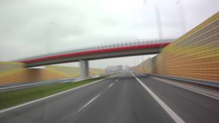 Autostrada A1 węzeł Kowal  węzeł Łódź PółnocStryków [upl. by Atnoed]