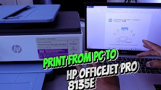 See Me Print from Computer To HP Officejet Pro 8135e Printer [upl. by Fulmer245]