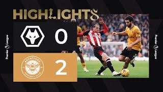 Toney scores as Brentford win at Molineux  Wolves 02 Brentford  Highlights [upl. by Eilsel896]