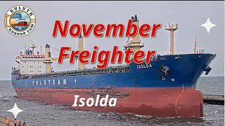 quotNovember Freighterquot Isolda arrived in Duluth 11052023 [upl. by Rosenblast]