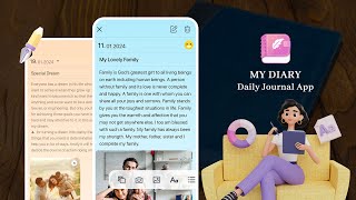 My Diary  Daily Journal App [upl. by Lletnahs]