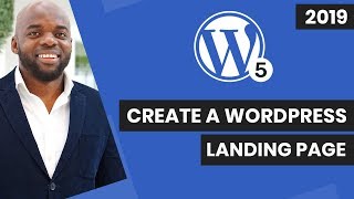 Gutenberg WordPress  How to create a landing page in WordPress [upl. by Nixie]