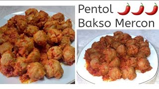 BAKSO PENTOL MERCON pedas [upl. by Nylyak226]