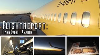 FLIGHT REPORT  Tuifly B737800  Hannover to Agadir  Economy [upl. by Justinian764]