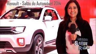 Renault Salão 2014  Picape Duster Oroch Novo Fluence e Sandero Stepway 2015 [upl. by Raseac261]