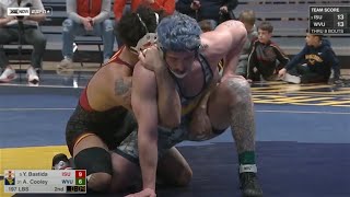 197lbs Yonger Bastida Iowa State vs Austin Cooley West Virginia [upl. by Jill]