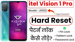 itel Vision 1 Pro LS6502 Hard Reset  itel Vision 1 Pro LS6502 Pattern Unlock amp Factory Reset [upl. by Eiresed313]