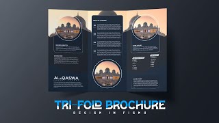 How to design a Attractive TriFold Brochure in Figma  Figma Brochure Template [upl. by Ycniuq788]