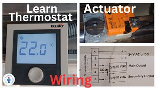 How to connect Thermostat to Actuator  Belimo Thermostat  10tr CSU  Hvacsupporttechie [upl. by Leif995]