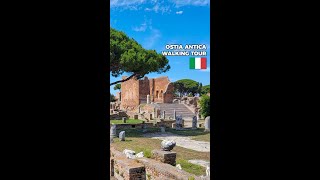 Ancient Roman Port of Ostia Antica walkingtour romanruins [upl. by Etnoled762]