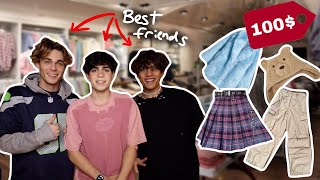 we bought OUTFITS for each other in 30 MINUTES  w NicKaufmann nilskue1 [upl. by Eemak627]