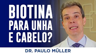 Biotina para Cabelos e Unhas Funciona – Dr Paulo Müller Dermatologista [upl. by Anifad]