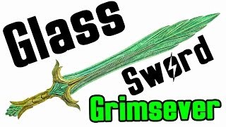 Skyrim How to get Glass Weapon Unique Grimsever Sword Location [upl. by Burny282]