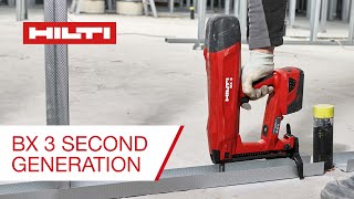 Hilti BX 3 BatteryActuated Direct Fastener  Second Generation [upl. by Rayford]