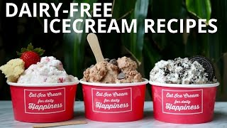 DairyFree IceCream Recipe No Icecream Machine Required [upl. by Mohandis]